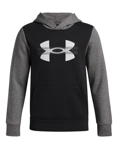 Under Armour Rival Fleece Colorblock Graphic Hoodie (Big Kids) Kapüşonlu Sweatshirt Erkek çocuk
