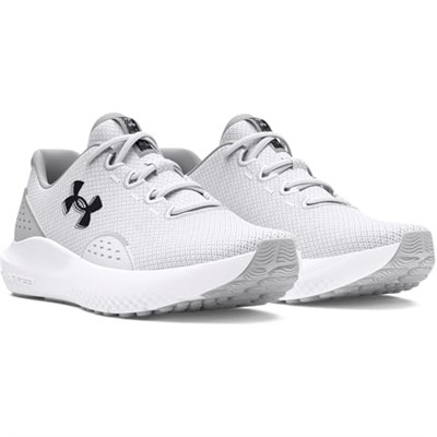 Under Armour UA Charged Surge 4 Erkek Koşu Ayakkabısı White/Halo Gray/Black 47.5