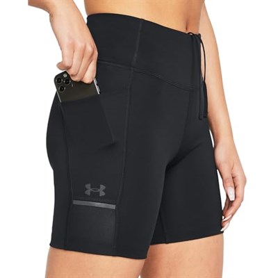 Under Armour UA Launch 6in Short Kadın Şort Black/Black/Reflective