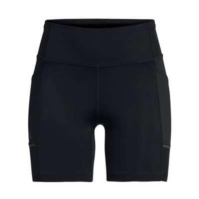 Under Armour UA Launch 6in Short Kadın Şort Black/Black/Reflective