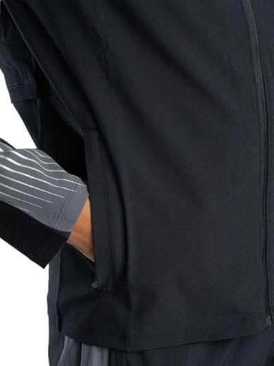 Under Armour UA Velociti Storm Hooded Jkt Erkek Ceket Black/Castlerock/Reflective
