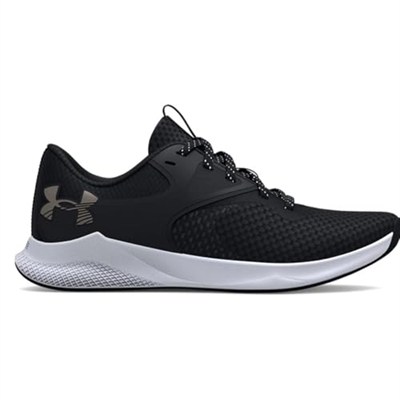 Under Armour UA W Charged Aurora 2 Kadın Spor Ayakkabı, Siyah (001)/Metalik Sıcak Gümüş 36.5 EU