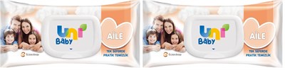 Uni Baby Aile Islak Mendil 12x90 1080 Yaprak (2 paketi) - Seçenekler: 12*90 Yaprak, 12*90 Yaprak (2 paketi)
