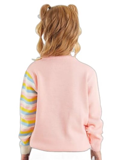 Unicorn Kız Çocuk Pembe Triko Kazak