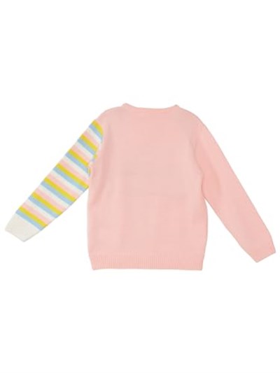 Unicorn Kız Çocuk Pembe Triko Kazak