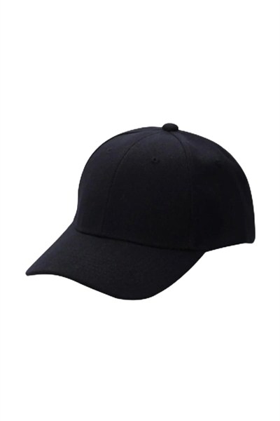 Unisex Ayarlanabilir Siyah Spor Basic Şapka