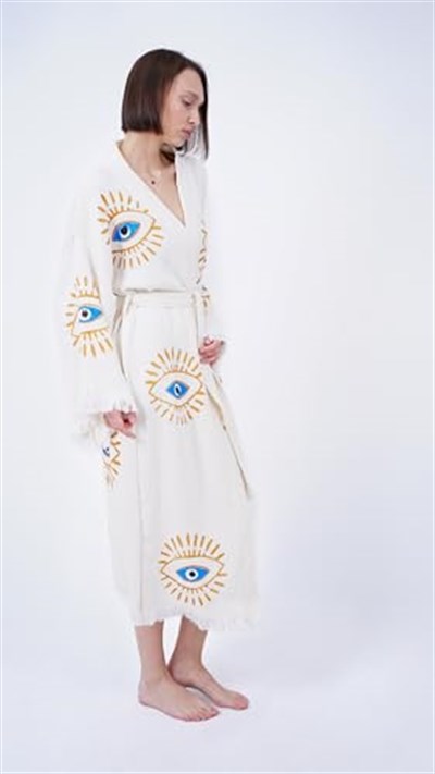 Unisex Boho Plaj Kıyafeti Kimono