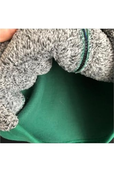 UNİSEX ÇOCUK PELUŞ HIRKA YEŞİL 10 Yaş