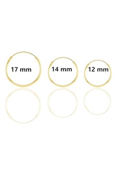 Unisex Gümüş Klasik Halka Paslanmaz Çelik Küpe Set (6 adet)
