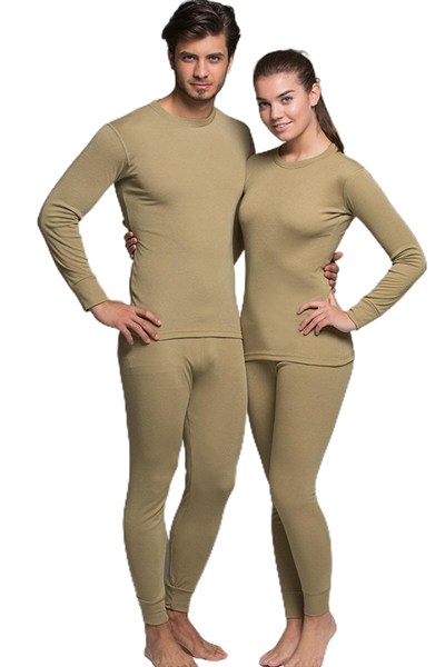 Unisex Haki Active Yetişkin Termal İçlik Takım