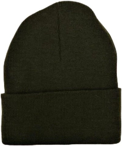 Unisex Haki Yeşili Bere Önden katlamalı