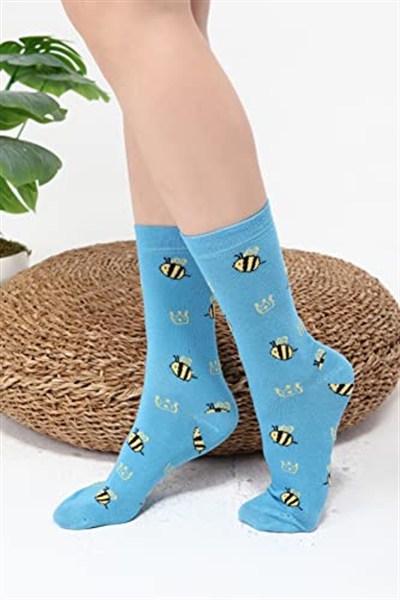 Unisex Hayvan Desenli Renkli Çorap