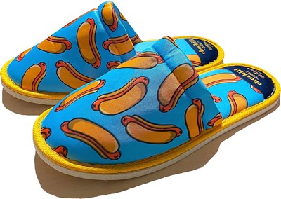 Unisex Hot Dog Desenli Yumuşak Tabanlı Ev Terliği(38-39)