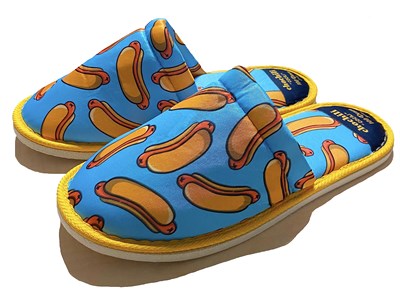 Unisex Hot Dog Desenli Yumuşak Tabanlı Ev Terliği(38-39)
