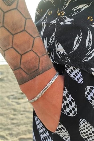 Unisex Urban Kararmaz Gümüş Çelik Bileklik