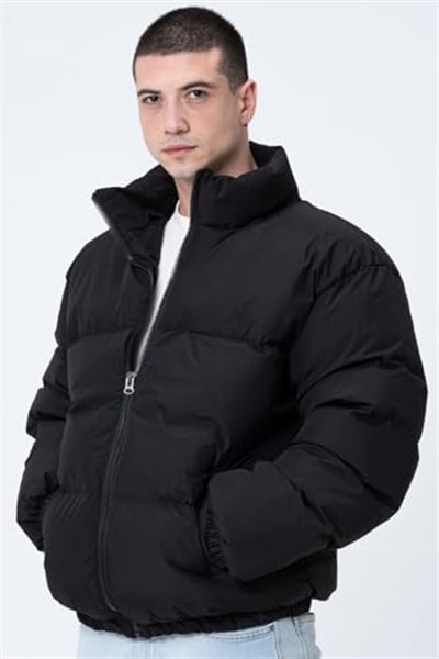 Unisex Yağmur ve Rüzgar Geçirmez Bomber Oversize Mont | Su İtici, Fermuarlı, Astarlı, Lastikli Bel - Zeno-01