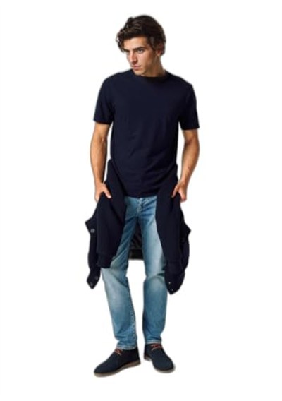 United Colors of Benetton Bisiklet Yaka Slub Tshirt T-Shirt Erkek