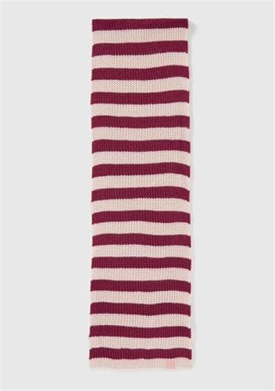 United Colors of Benetton Erkek Çocuk Ekru-Lila Logo Etiketli Renk Bloklu Atkı, 7-8 Yaş, 225A1370QU014, Ekru-Lila, Erkek Çocuklar