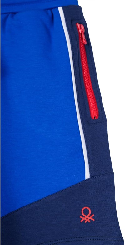 United Colors Of Benetton Erkek Çocuk Şort BNT-B21344 Saks Mavisi 4-5 Yaş
