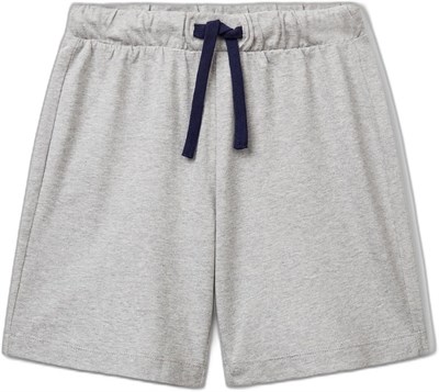 United Colors of Benetton Erkek Çocuk Gri Melanj Arka Cebi Logo Baskılı Beli İpli Şort
