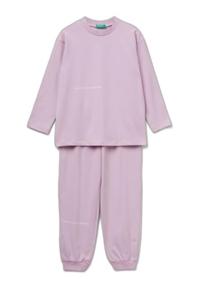 United Colors Of Benetton Erkek Çocuk Logolu Düz Renk Pijama Takımı - Seçenekler: 7-8 Yıl, 18-24 Ay