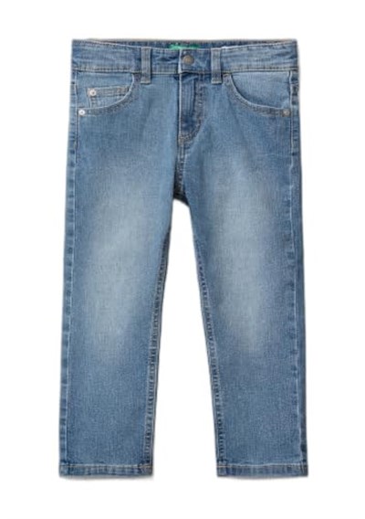 United Colors of Benetton Erkek Çocuk 5 Cepli Eco-Recycle Slim Fit Denim Pantolon