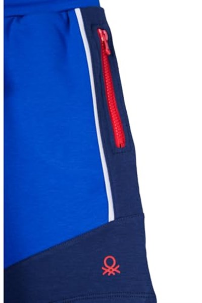 United Colors Of Benetton Erkek Çocuk Şort BNT-B21344 Saks Mavisi 4-5 Yaş