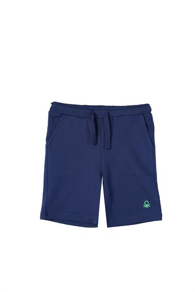 United Colors of Benetton Erkek Çocuk Şort BNT-B238-R LACİVERT 7-8 Yaş
