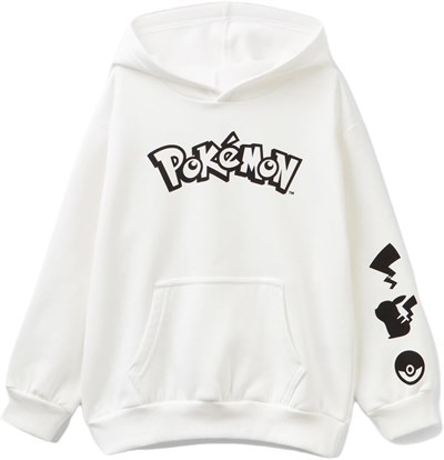 United Colors of Benetton Erkek Çocuk Pokemon Baskılı Önü Cepli Sweatshirt Sweatshirt
