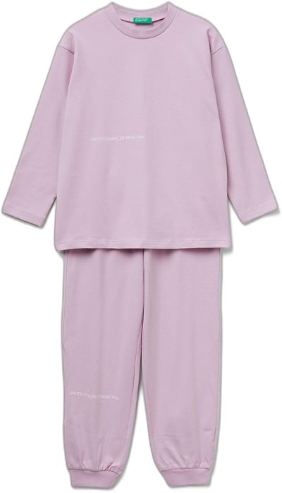 United Colors Of Benetton Erkek Çocuk Logolu Düz Renk Pijama Takımı - Seçenekler: 7-8 Yıl, 18-24 Ay