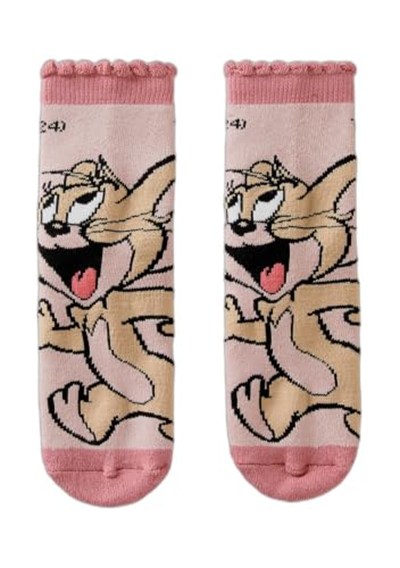 United Colors of Benetton Erkek Çocuk Tom ve Jerry Baskılı Uzun Soket Çorap, 624A6AO30703I