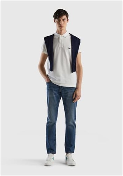United Colors of Benetton Erkek Slim Fit Kısa Kollu Polo Tshirt
