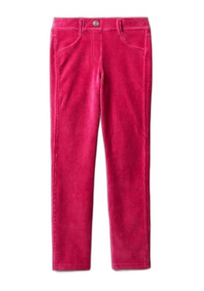 United Colors of Benetton Kadife Jegging Kız Çocuk Tayt, Fuşya, XL