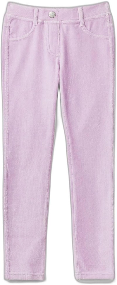 United Colors of Benetton Kadife Jegging Kız Çocuk Tayt, Lila, XL