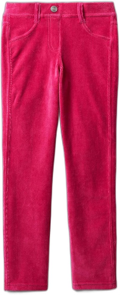 United Colors of Benetton Kadife Jegging Kız Çocuk Tayt, Fuşya, XL