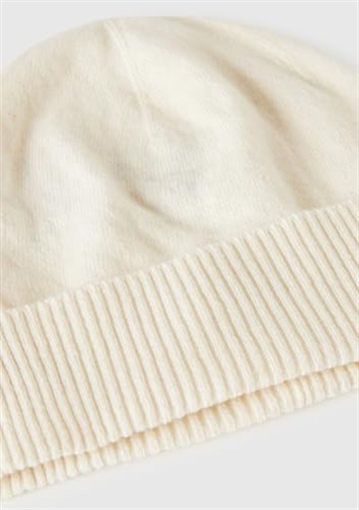 United Colors of Benetton Kadın Krem%100 Merino Bere