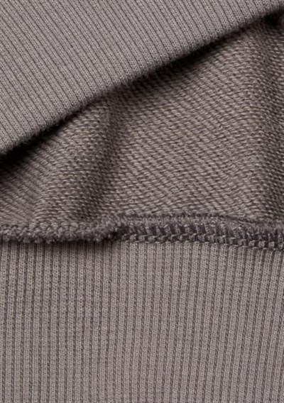 United Colors of Benetton Kız Çocuk Antrasit Kontrastlı Logo Etiketli Kapüşonlu Fermuarlı Oversize Sweatshirt