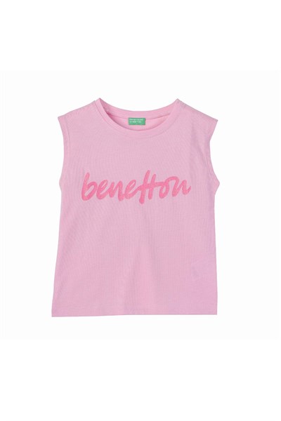United Colors Of Benetton Kız Çocuk Atlet BNT-G21262 PEMBE 8-9 Yaş