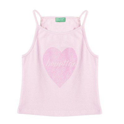 United Colors Of Benetton Kız Çocuk Atlet BNT-G21220 PEMBE 10-11 Yaş