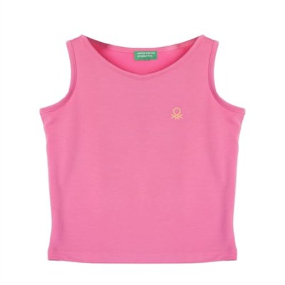 United Colors Of Benetton Kız Çocuk Atlet BNT-G21279 PEMBE 4-5 Yaş
