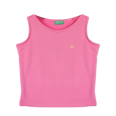 United Colors Of Benetton Kız Çocuk Atlet BNT-G21279 PEMBE 4-5 Yaş