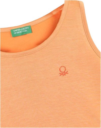 United Colors Of Benetton Kız Çocuk Atlet BNT-G21279 Somon 8-9 Yaş