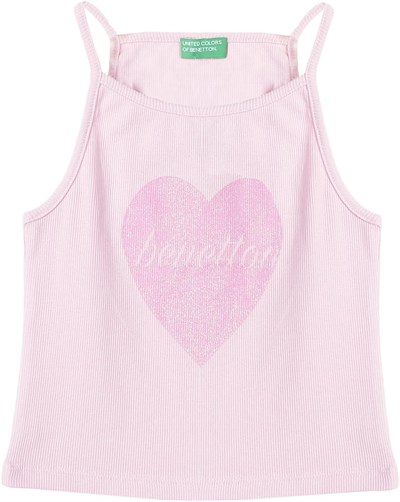 United Colors Of Benetton Kız Çocuk Atlet BNT-G21220 PEMBE 10-11 Yaş