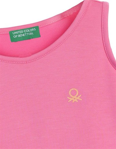 United Colors Of Benetton Kız Çocuk Atlet BNT-G21279 PEMBE 4-5 Yaş