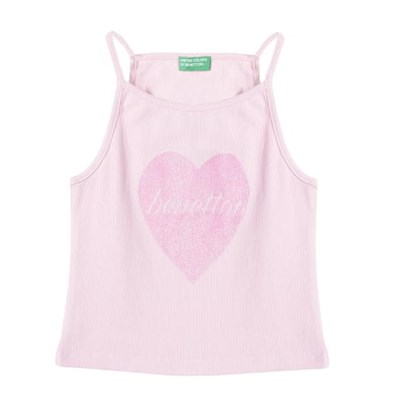 United Colors Of Benetton Kız Çocuk Atlet BNT-G21220 MAVİ 6-7 Yaş