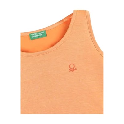 United Colors Of Benetton Kız Çocuk Atlet BNT-G21279 Somon 8-9 Yaş