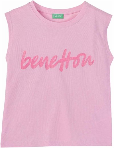 United Colors Of Benetton Kız Çocuk Atlet BNT-G21262 PEMBE 8-9 Yaş