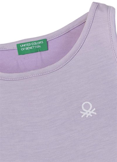 United Colors Of Benetton Kız Çocuk Atlet BNT-G21279 Lila 8-9 Yaş