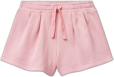 United Colors of Benetton Kız Çocuk Benetton Logo İşlemeli Beli İpli Şort, 3J70G901R