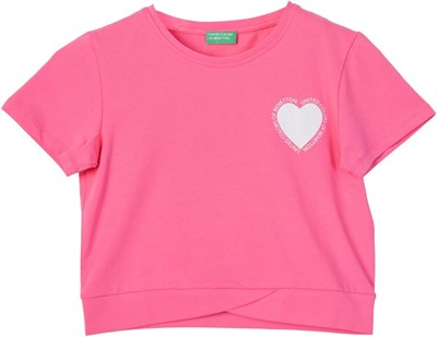 United Colors Of Benetton Kız Çocuk BNT-G21266 FUŞYA 7-8 Yaş